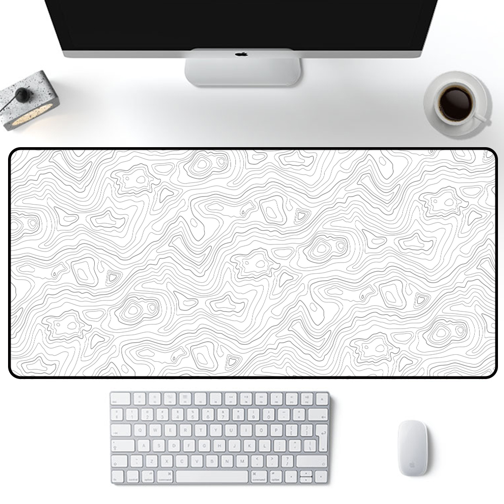 Mouse Pad Blank Sublimation - Big Art Mousepad White Black Desk