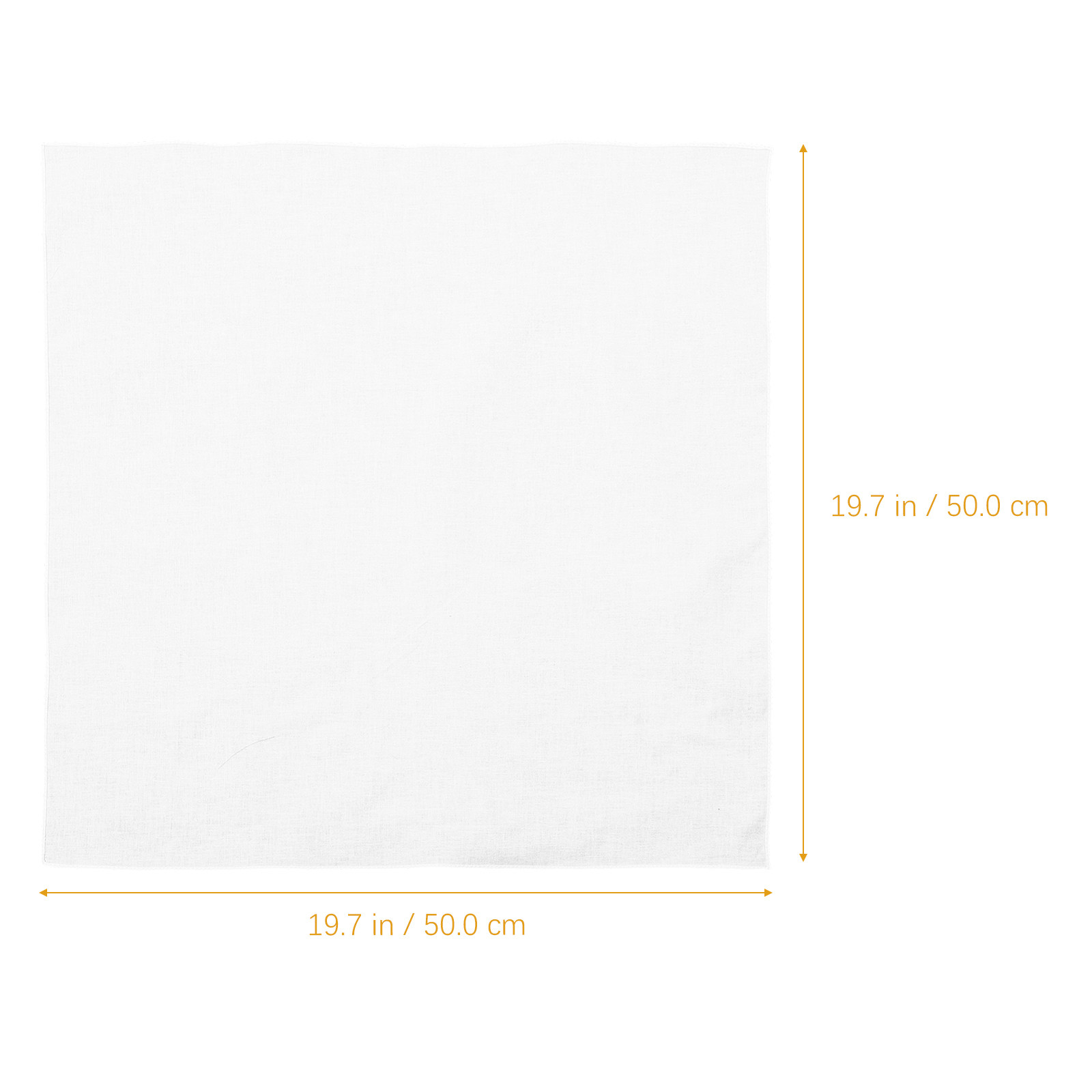 White Cotton Handkerchief Squa - Bandana Blank White incelemesi ve fiyatı