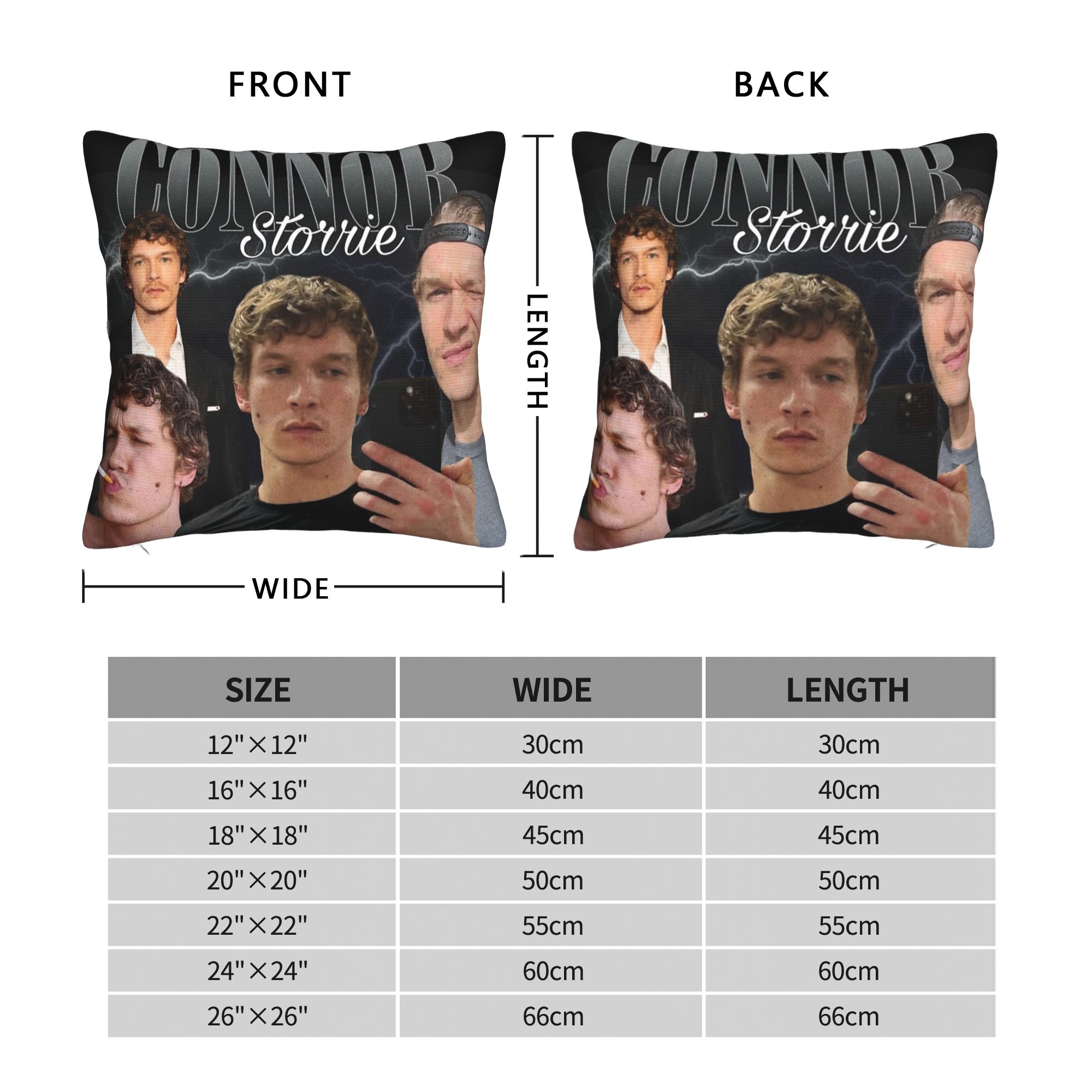 Connor Storrie Heated Rivalry  - Pillow Cover Sublimation incelemesi ve fiyatı