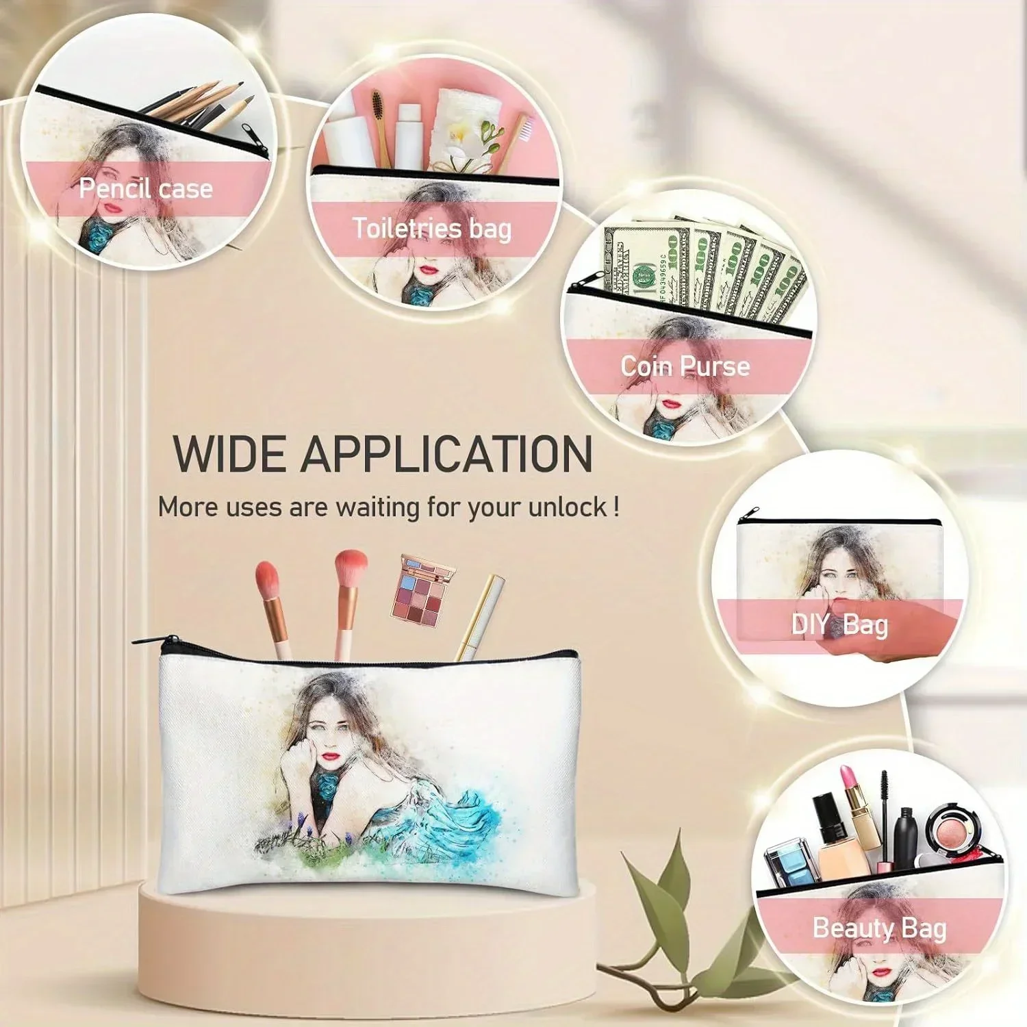 20pcs Sublimation Blank Makeup - Tote Bag Sublimation incelemesi ve fiyatı