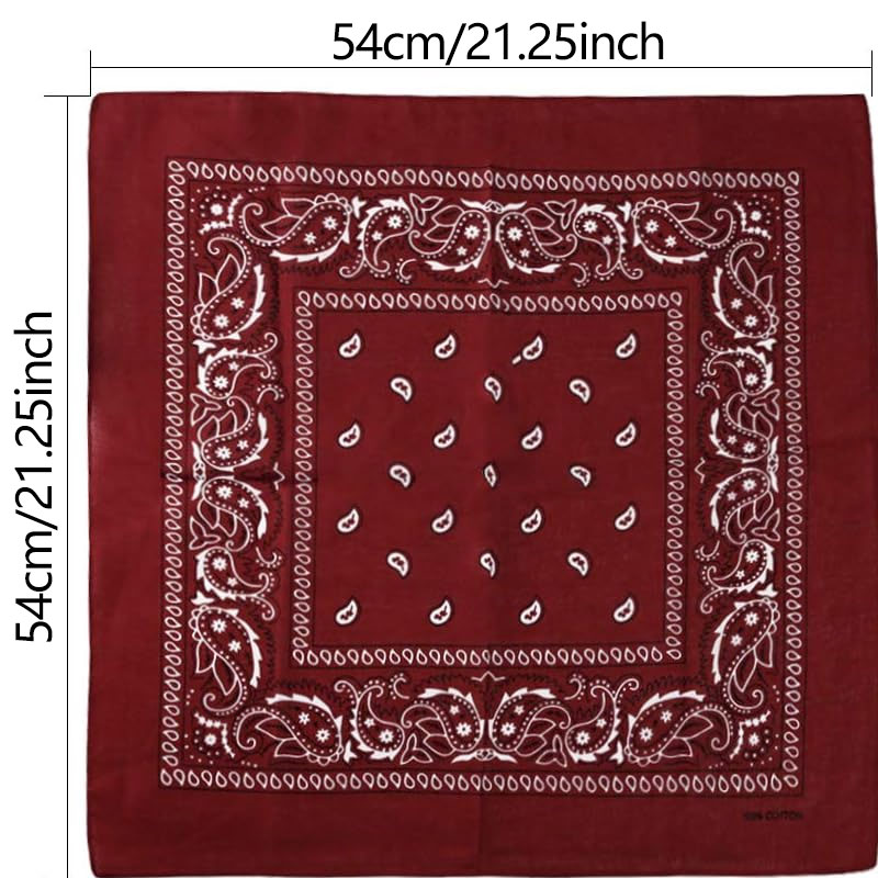 Hip Hop Cowboy Paisley Scarf L - Bandana Blank White incelemesi ve fiyatı