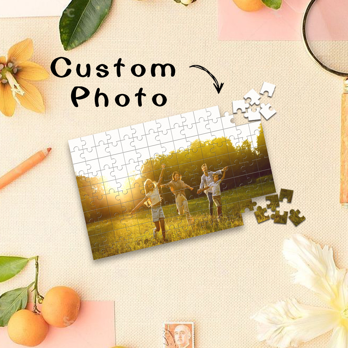 1pc Custom Photo Single Portra - Puzzle Blank White incelemesi ve fiyatı