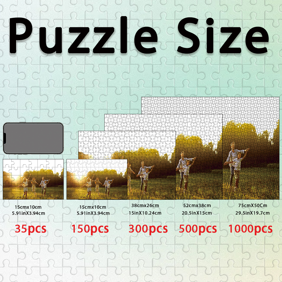 1pc Custom Photo Single Portra - Puzzle Blank White incelemesi ve fiyatı