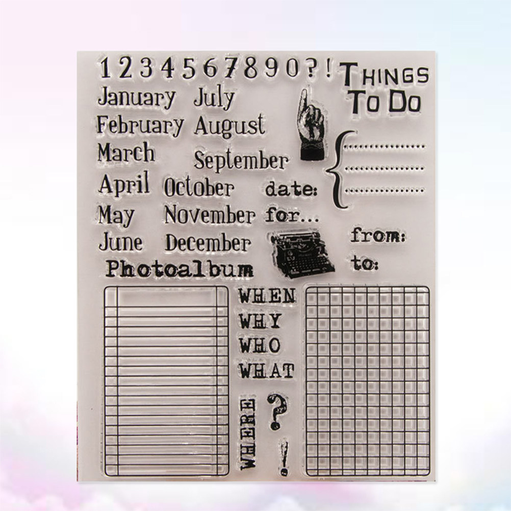 Calendar Date Silicone Stamp C - Photo Acrylic Block incelemesi ve fiyatı
