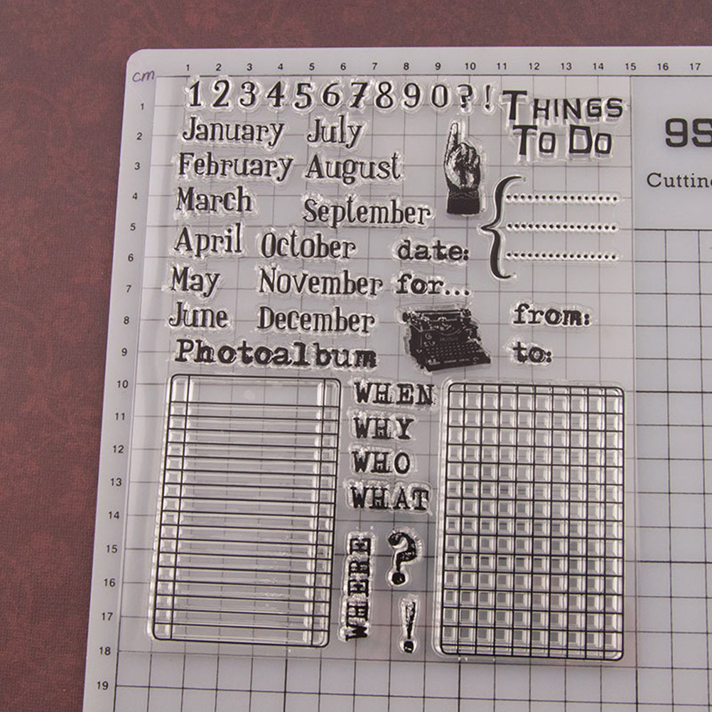 Calendar Date Silicone Stamp C - Photo Acrylic Block incelemesi ve fiyatı