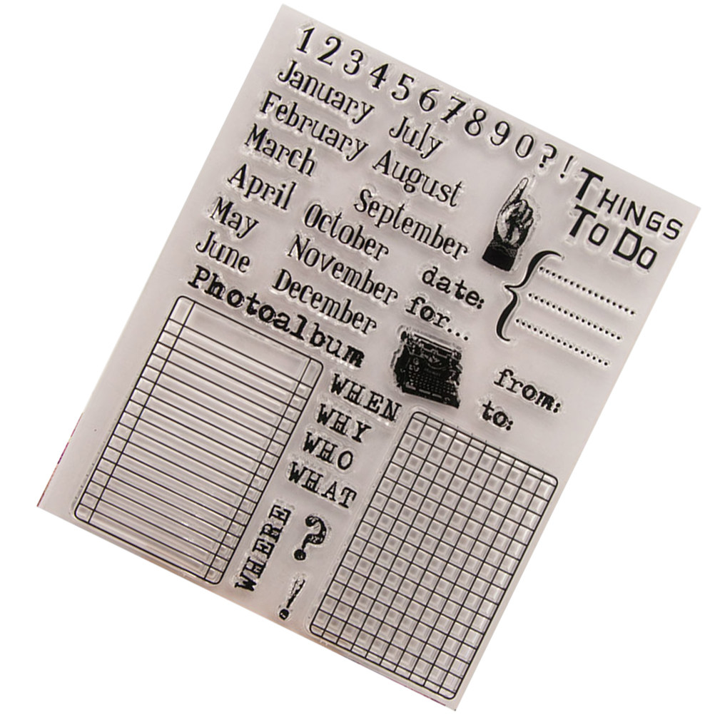 Calendar Date Silicone Stamp C - Photo Acrylic Block incelemesi ve fiyatı