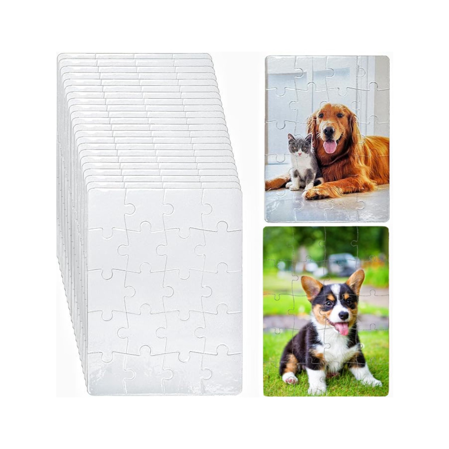 6pcs Blank Sublimation Puzzles - Puzzle Blank White incelemesi ve fiyatı