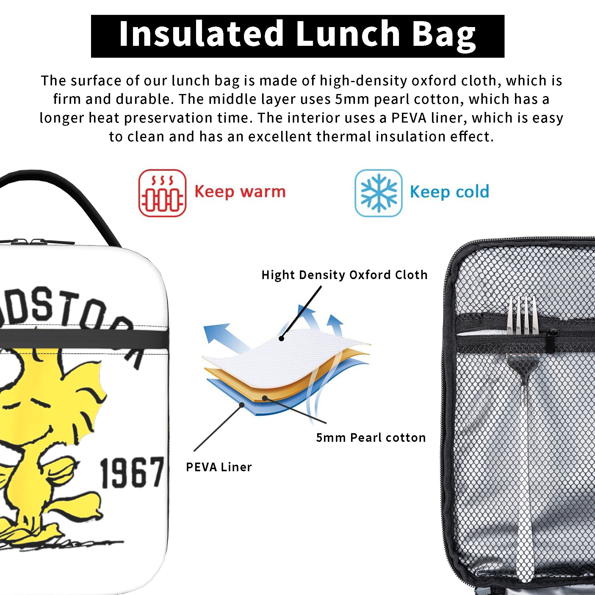 Peanuts Woodstock Snoopy Insul - Tote Bag Sublimation incelemesi ve fiyatı