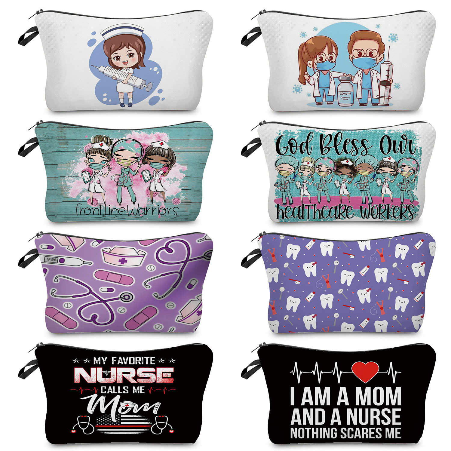 Cartoon Dentist Nurse Print Co - Pillow Cover Sublimation incelemesi ve fiyatı