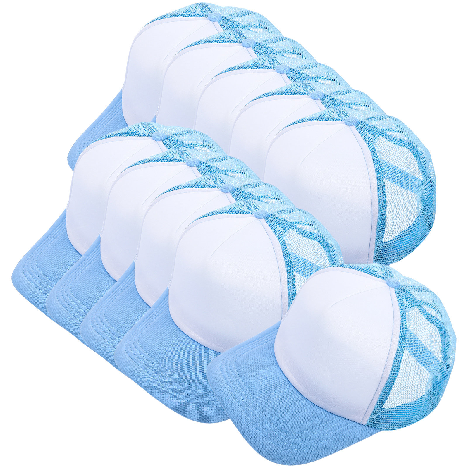 10Pcs Mesh Baseball Hat Blank  - Hat Sublimation Blank incelemesi ve fiyatı