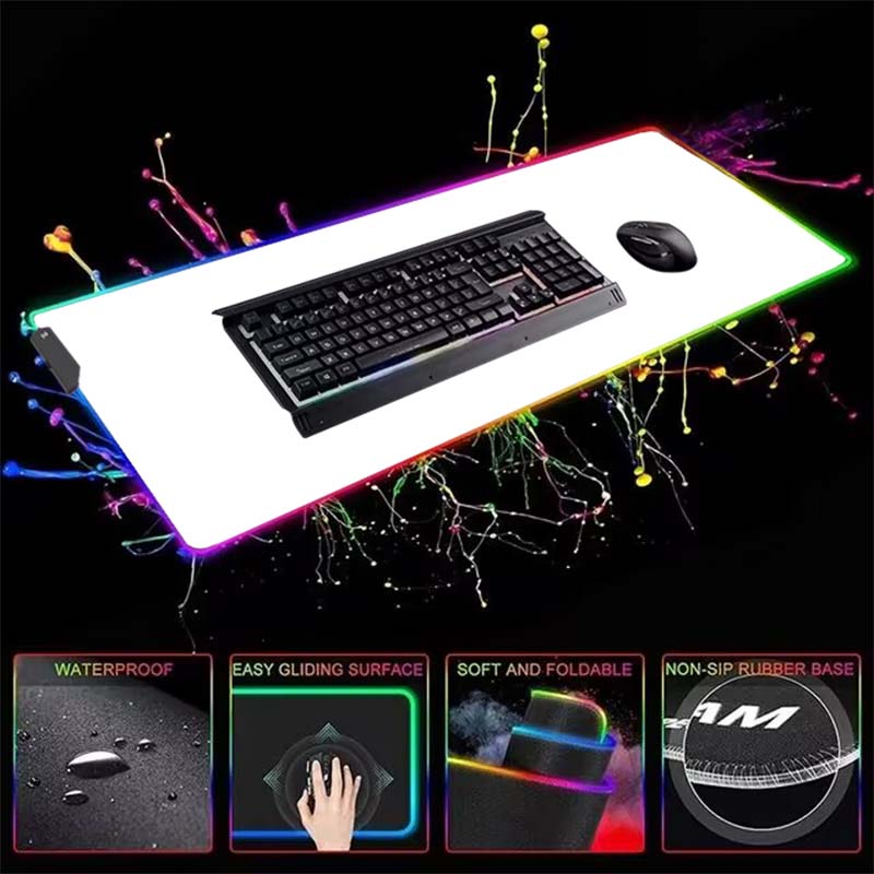 White And Black LED Mousepad R - Mouse Pad Blank Sublimation incelemesi ve fiyatı