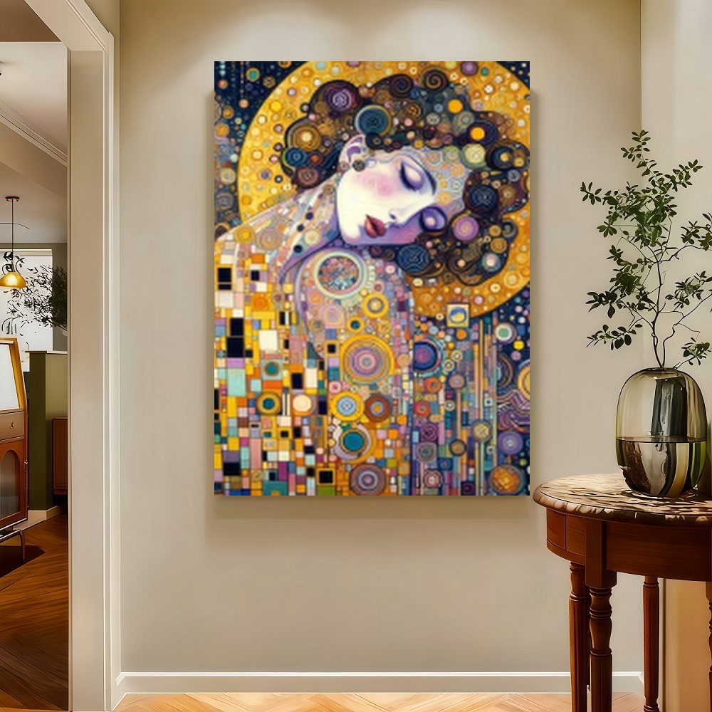 Framed S Gustav Klimt Inspired - Canvas Wrap Ready incelemesi ve fiyatı