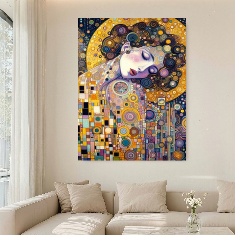Framed S Gustav Klimt Inspired - Canvas Wrap Ready incelemesi ve fiyatı