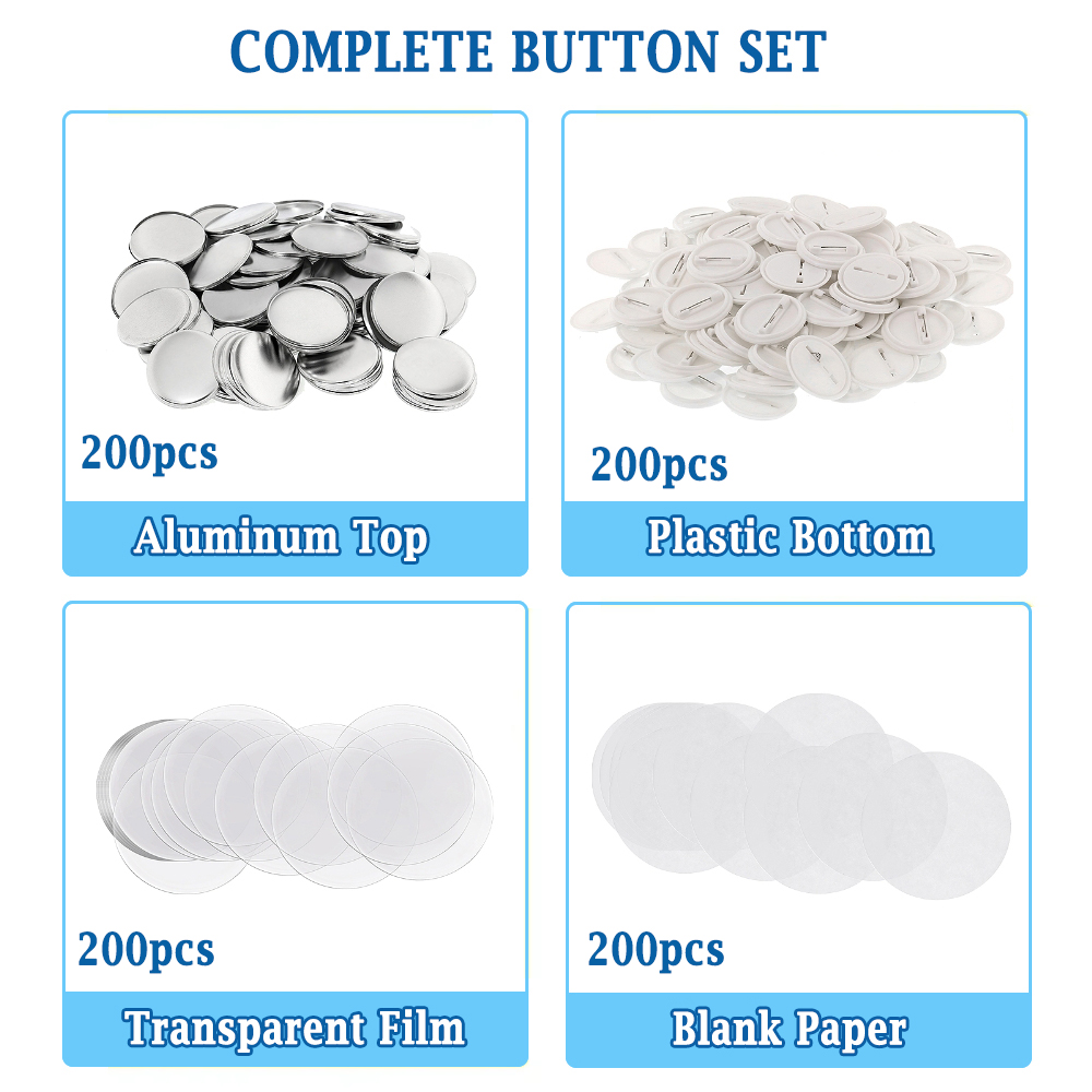 200pcs DIY Round Badge Making  - Button Badge Blank incelemesi ve fiyatı