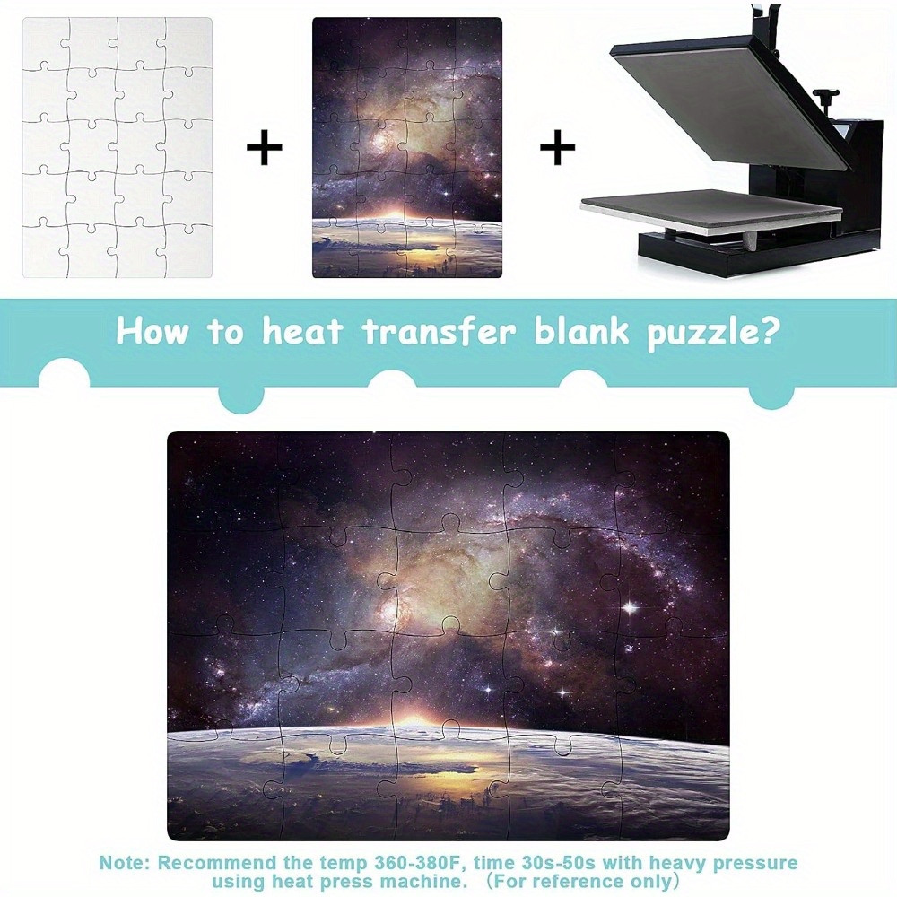 6pcs Sublimation Blank Puzzles - Puzzle Blank White incelemesi ve fiyatı
