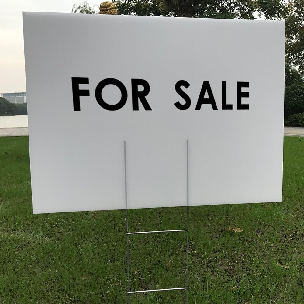 6 Pack 24x18 White Blank Lawn  - Yard Sign Blank incelemesi ve fiyatı