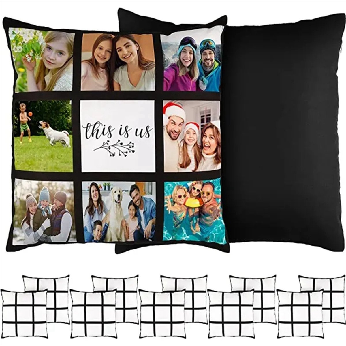 ABNH 6Pcs Sublimation Blank Pa - Pillow Cover Sublimation incelemesi ve fiyatı
