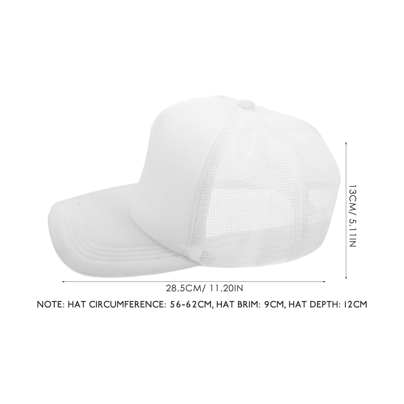 10Pcs Blank Baseball Caps Mesh - Hat Sublimation Blank incelemesi ve fiyatı