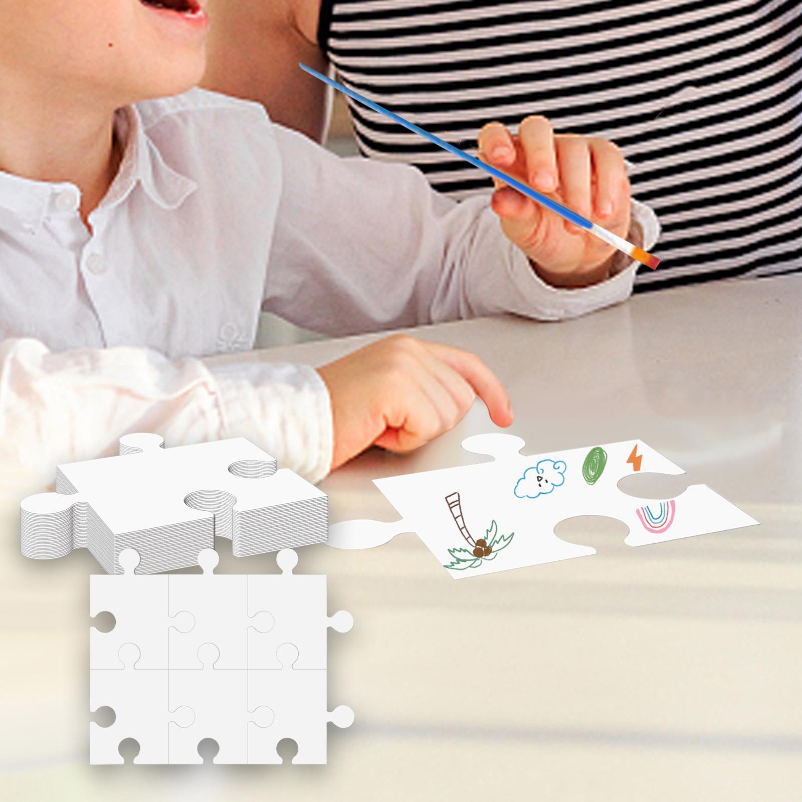 White Cardboard Blank Jigsaw P - Puzzle Blank White incelemesi ve fiyatı