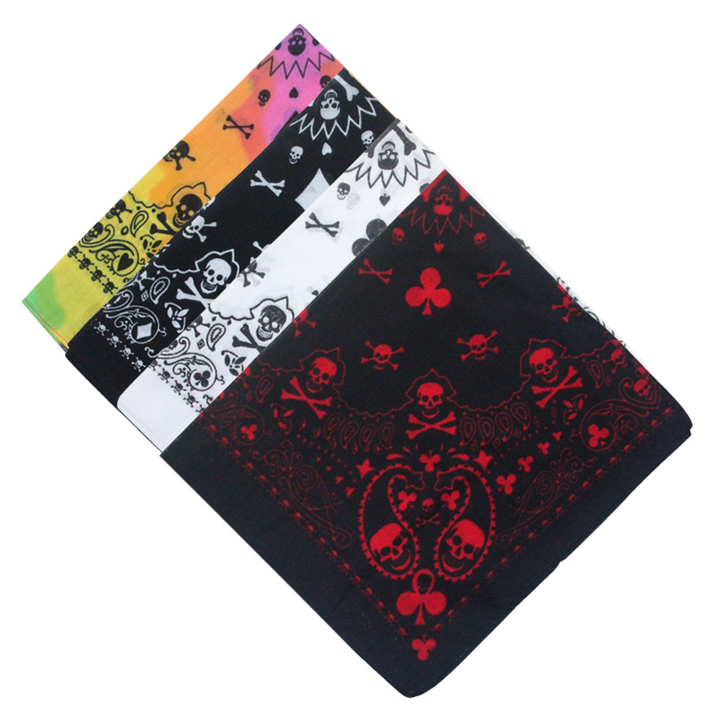 55cm White Black Red Skull Pok - Bandana Blank White incelemesi ve fiyatı
