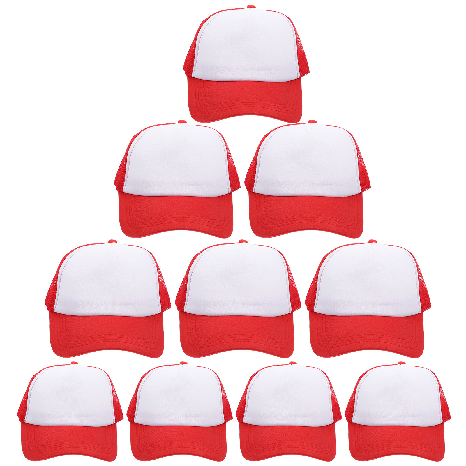 10Pcs Blank Mesh Baseball Caps - Hat Sublimation Blank incelemesi ve fiyatı