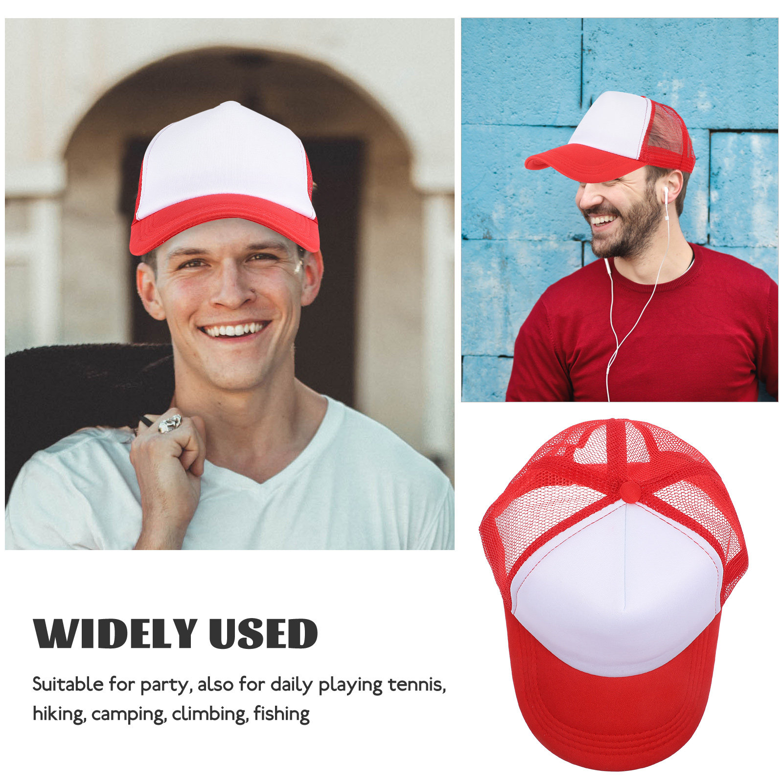 10Pcs Blank Mesh Baseball Caps - Hat Sublimation Blank incelemesi ve fiyatı