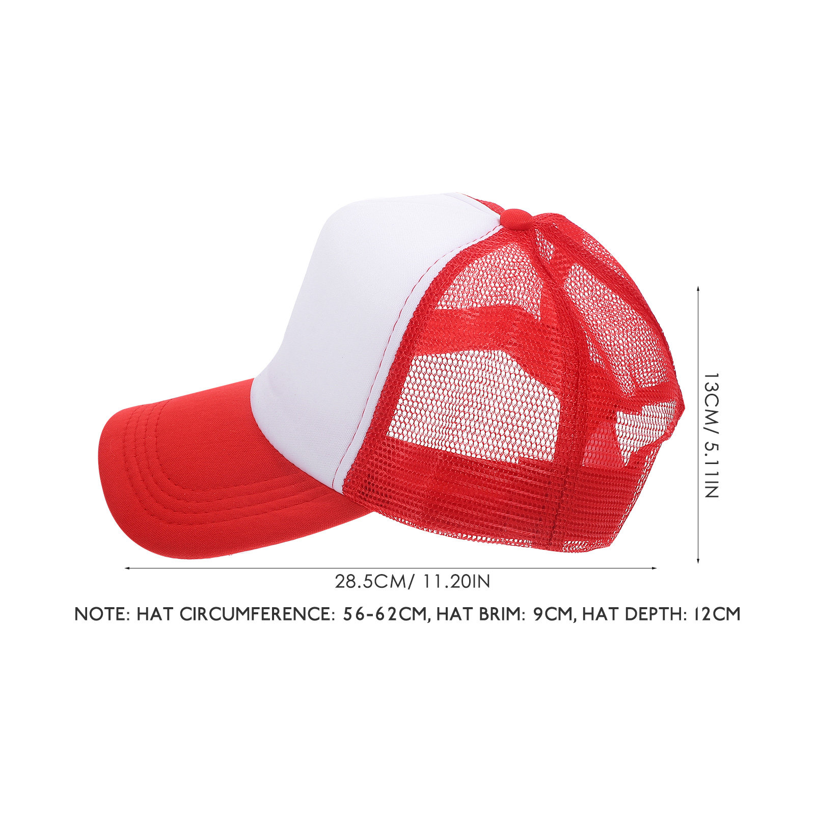 10Pcs Blank Mesh Baseball Caps - Hat Sublimation Blank incelemesi ve fiyatı