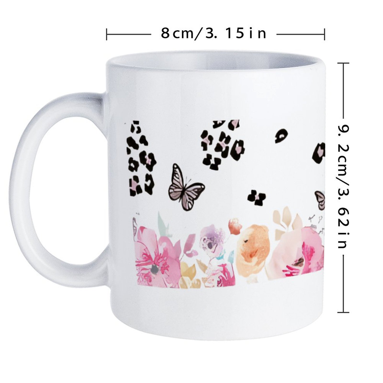 A Watercolor Painting Of Flowe - Sublimation Mug White incelemesi ve fiyatı