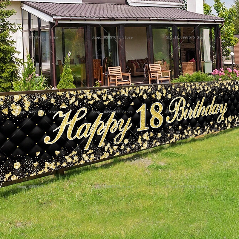Happy 18th Birthday Banner Dec - Yard Sign Blank incelemesi ve fiyatı
