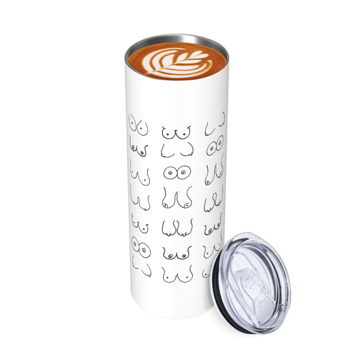 Black And White Tits Drawing S - Tumbler 20Oz White incelemesi ve fiyatı