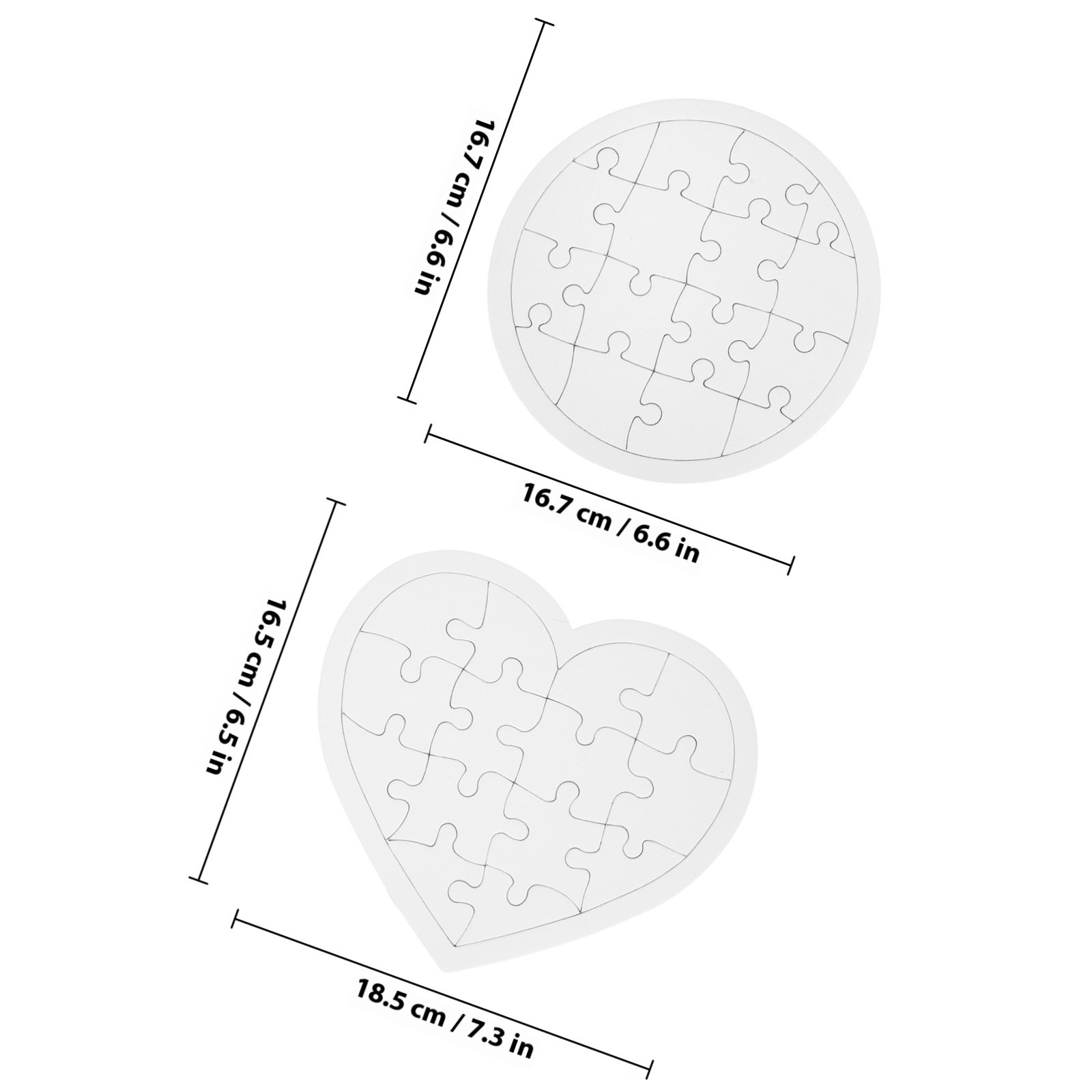 10Pcs Blank Kid DIY Puzzles Wh - Puzzle Blank White incelemesi ve fiyatı