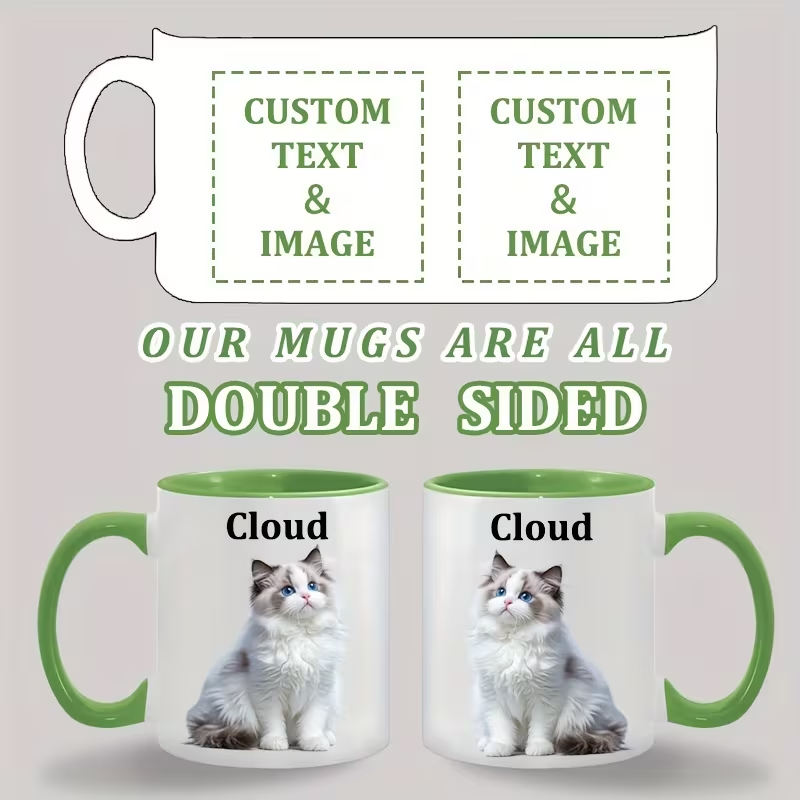 Custom Ceramic Mug Color Insid - Sublimation Mug White incelemesi ve fiyatı