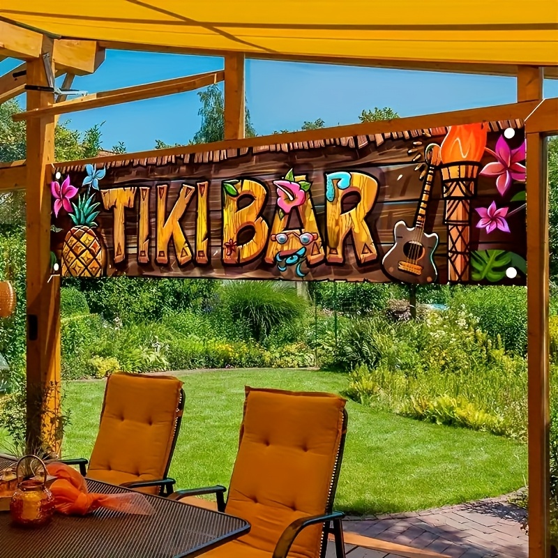 Tiki Bar Banner Tropical Hawai - Yard Sign Blank incelemesi ve fiyatı