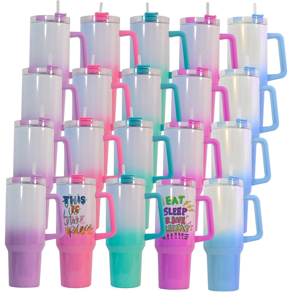 40 oz Sublimation Tumbler with - Water Bottle Blank incelemesi ve fiyatı