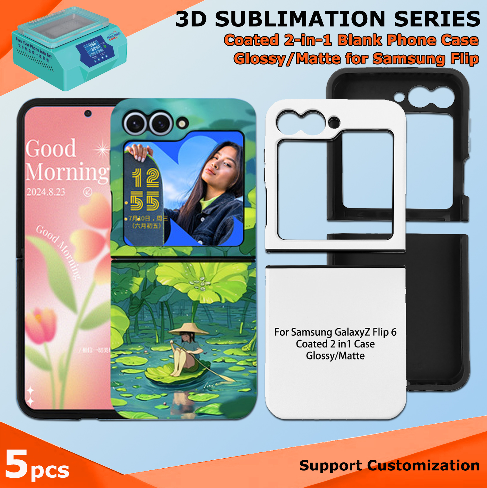 Fonlyu 5pcs Coated 2 in 1 Blan - Phone Case Blank Print incelemesi ve fiyatı