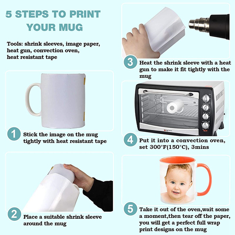 8X12 Inch Sublimation Shrink W - Sublimation Mug White incelemesi ve fiyatı