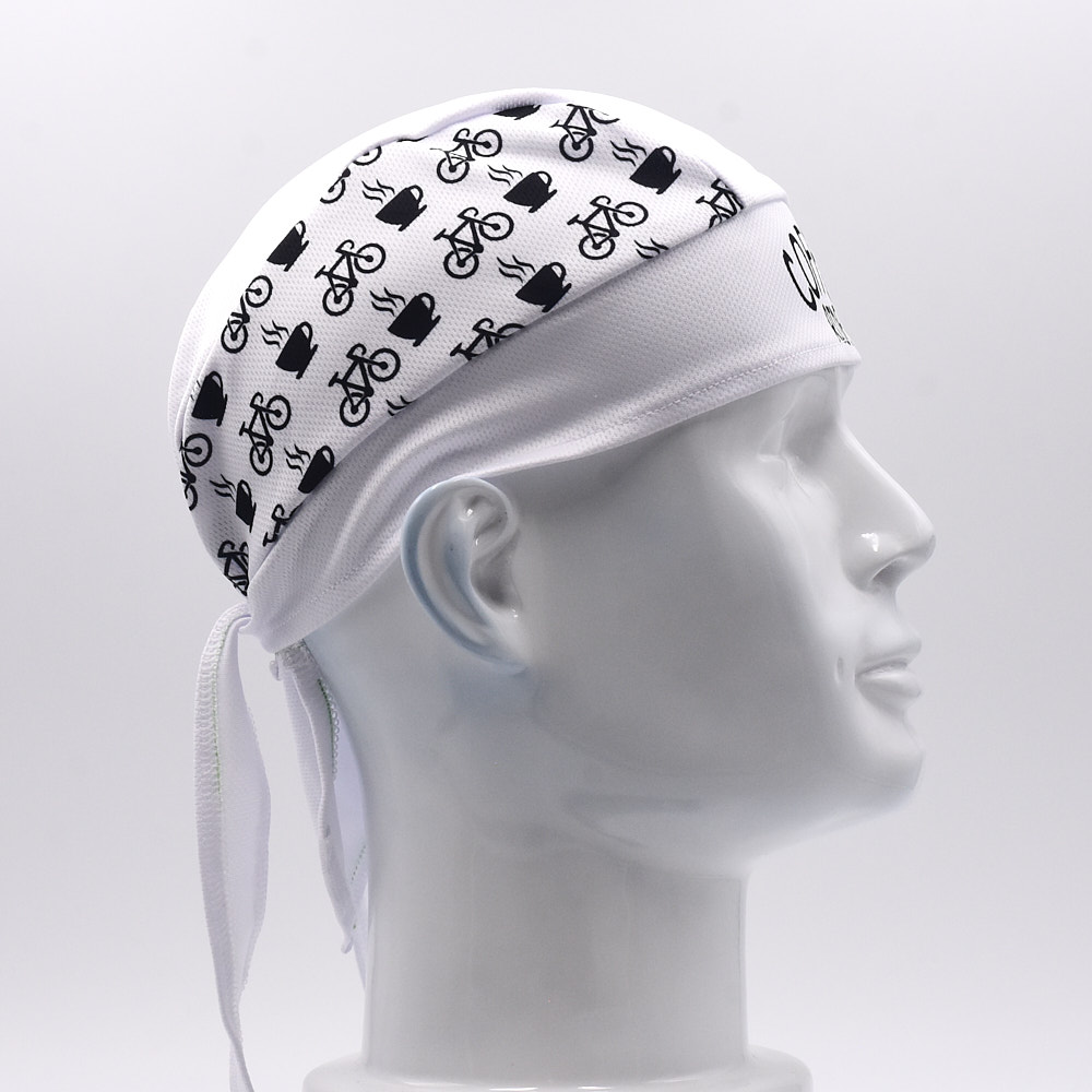 Classic Men White Cycling Cap  - Bandana Blank White incelemesi ve fiyatı