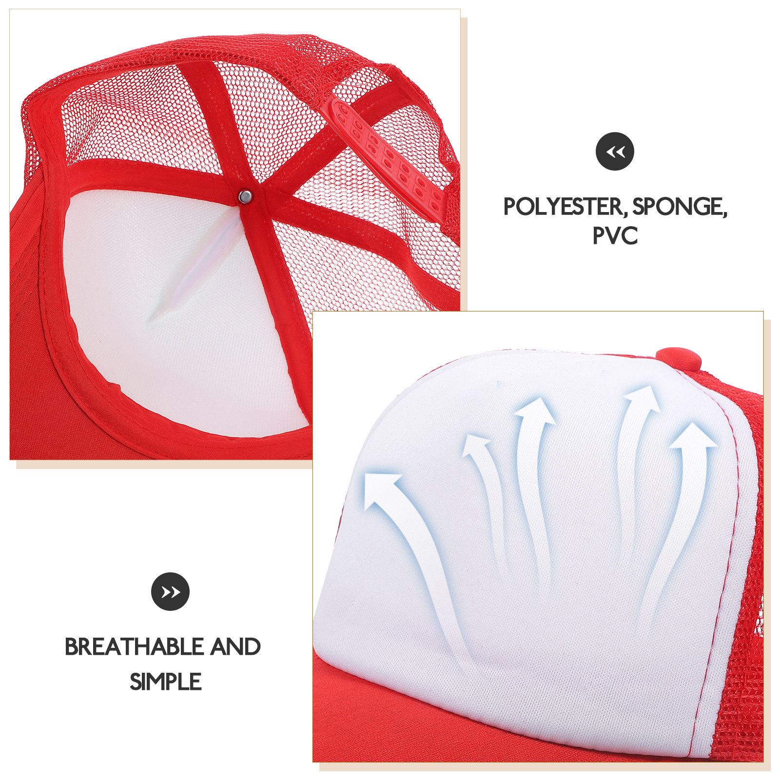 10Pcs Blank Mesh Baseball Caps - Hat Sublimation Blank incelemesi ve fiyatı