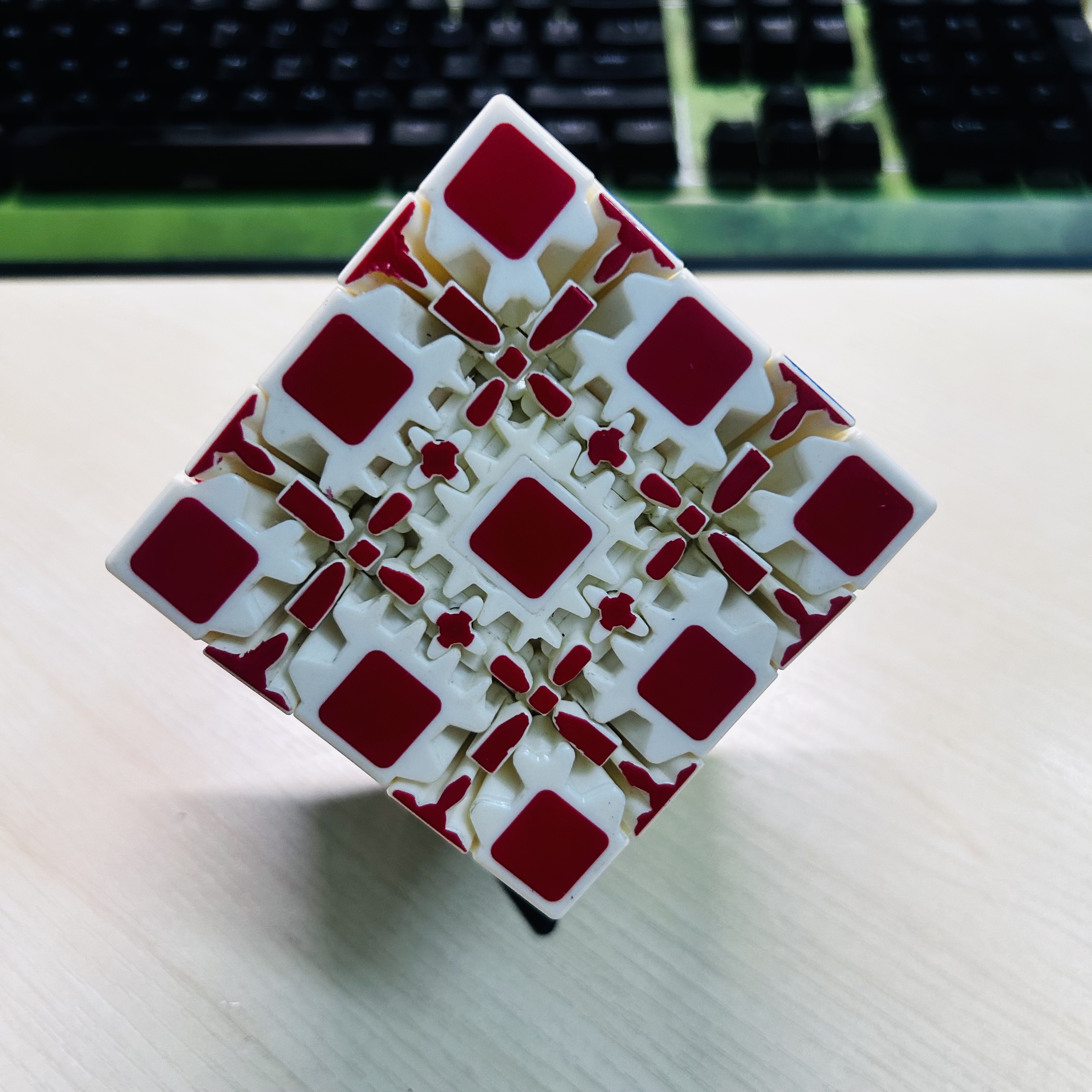 Collection Cube 5x5 Gear Cube  - Puzzle Blank White incelemesi ve fiyatı