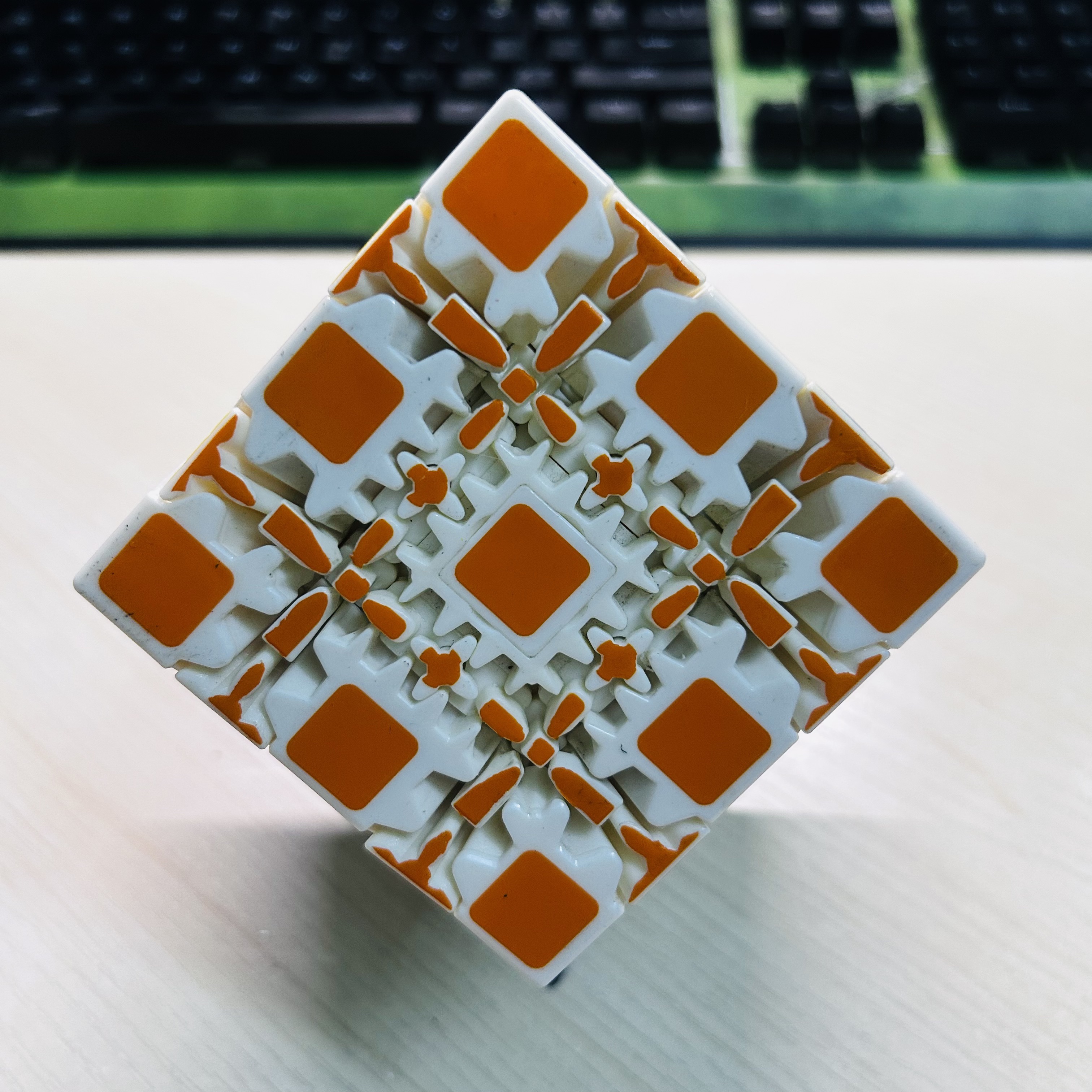 Collection Cube 5x5 Gear Cube  - Puzzle Blank White incelemesi ve fiyatı