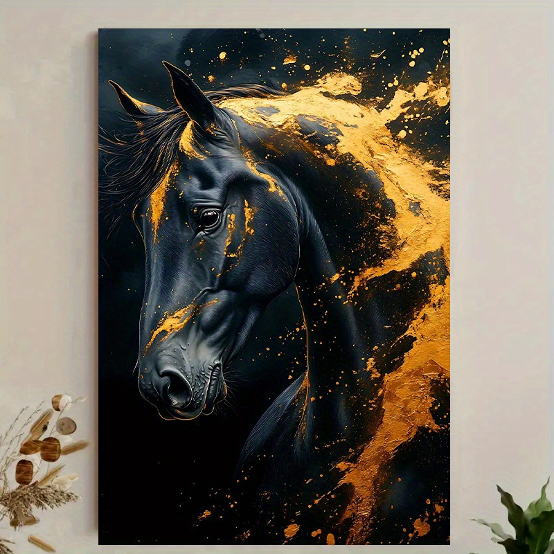 1pc Elegant Black Horse Canvas - Canvas Wrap Ready incelemesi ve fiyatı