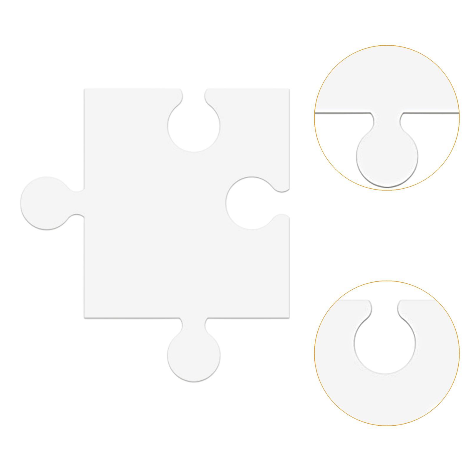 24Pcs White Cardboard Blank Ji - Puzzle Blank White incelemesi ve fiyatı