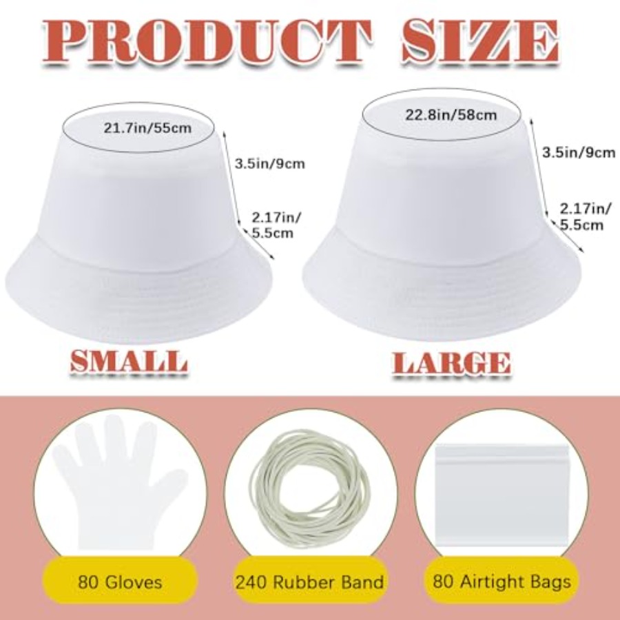 White cotton bucket hat for ti - Hat Sublimation Blank incelemesi ve fiyatı